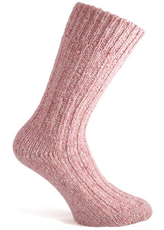 Tweed Sock - Salmon